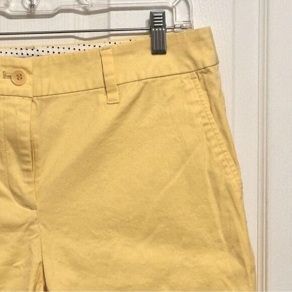Talbots | Women’s Casual  Butter Yellow Stretch 10.5” Bermuda Shorts Size 8 - Picture 4 of 13